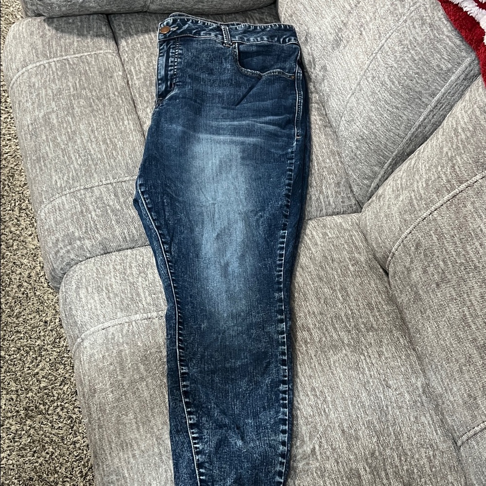 Maurices Dark Blue Skinny Jeans